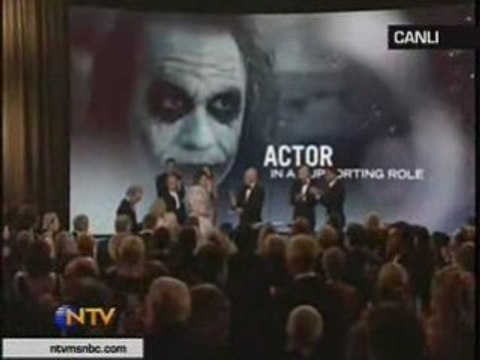Y.Erkek Oyuncu: Heath Ledger The Dark Knight Oscar 2009