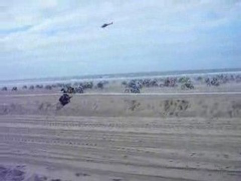 Depart de l'Enduro du Touquet 22/02/2009