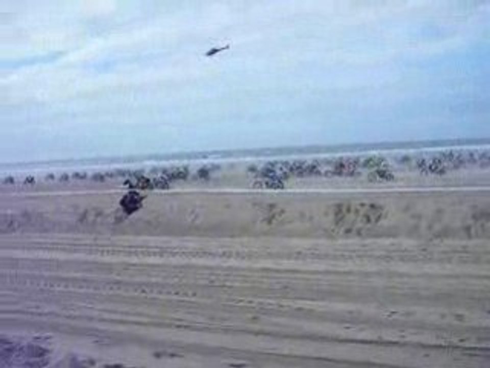 Depart de l'Enduro du Touquet 22/02/2009