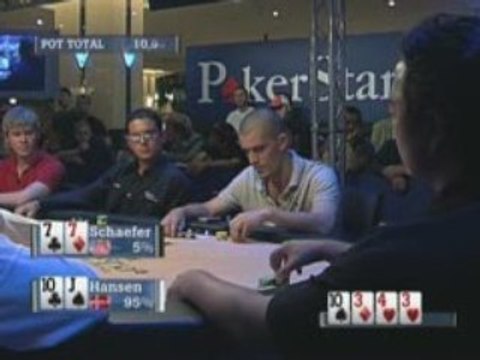 Poker EPT 2 Barcelone Jorgensen vs Sahamies