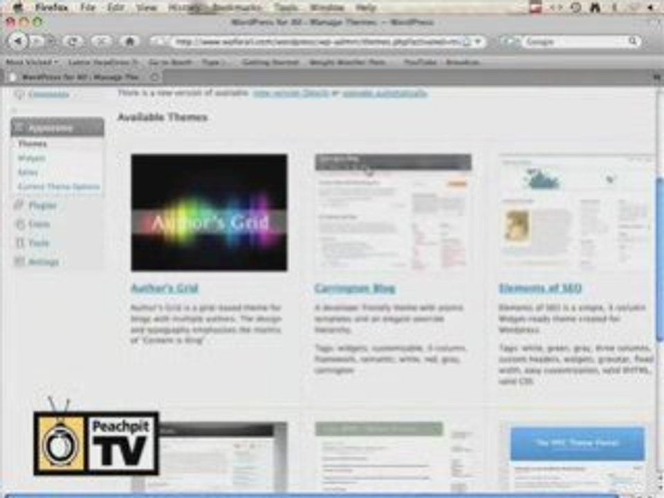 How To Change the Theme of Your WordPress 2.7 Blog