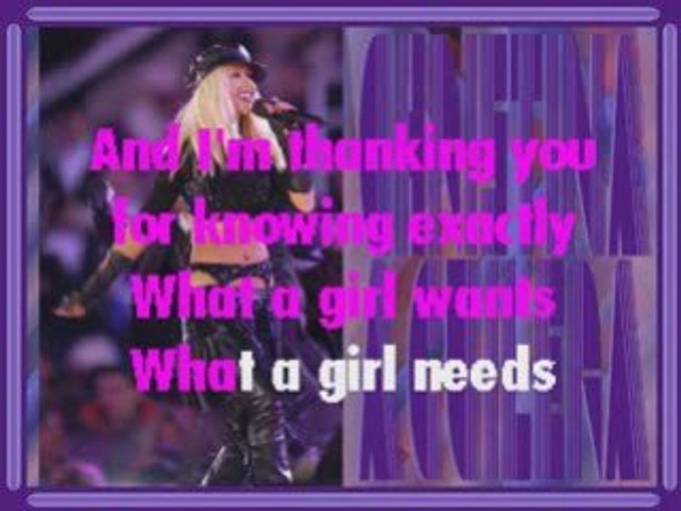 What A Girl Wants - Karaoke Christina Aguilera Style
