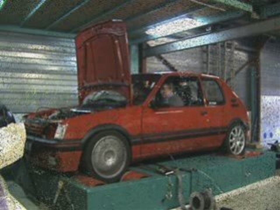 205 junior turbo reglages sur banc