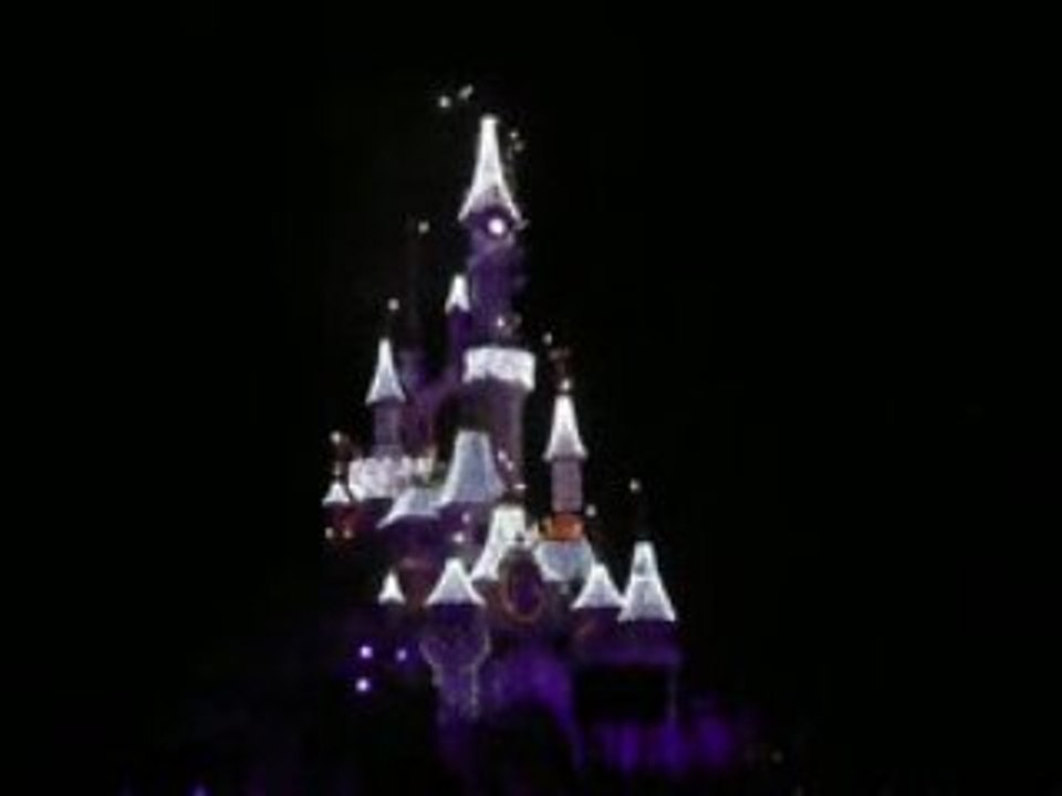 Disney illumination du chateau Noel 2008