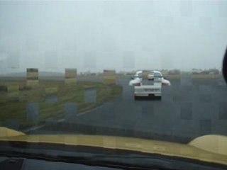 997 GT3 - GT3 RS blanche - GT3 RS orange  Lurcy 21-22 fev 09