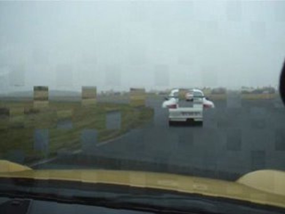 997 GT3 - GT3 RS blanche - GT3 RS orange  Lurcy 21-22 fev 09