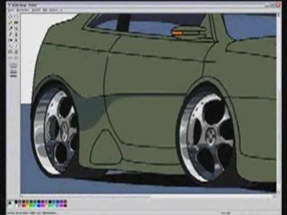 Dessiné une voiture dans paint