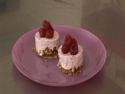 Rare cheese cake aux framboises