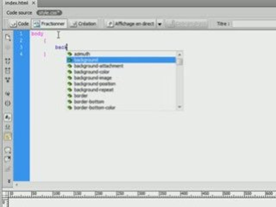Créer son site web : Decoupe de PSD part 1