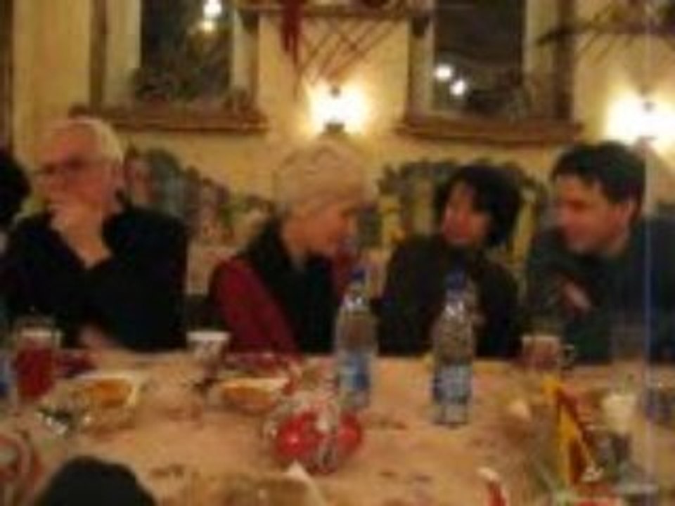 Ambiance premier repas à Irkutsk