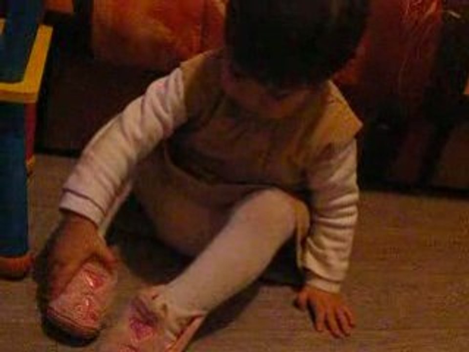 Clara met ses pantouffles