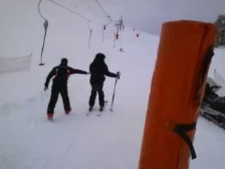 Premier tire-fesse DLD La Plagne 2009