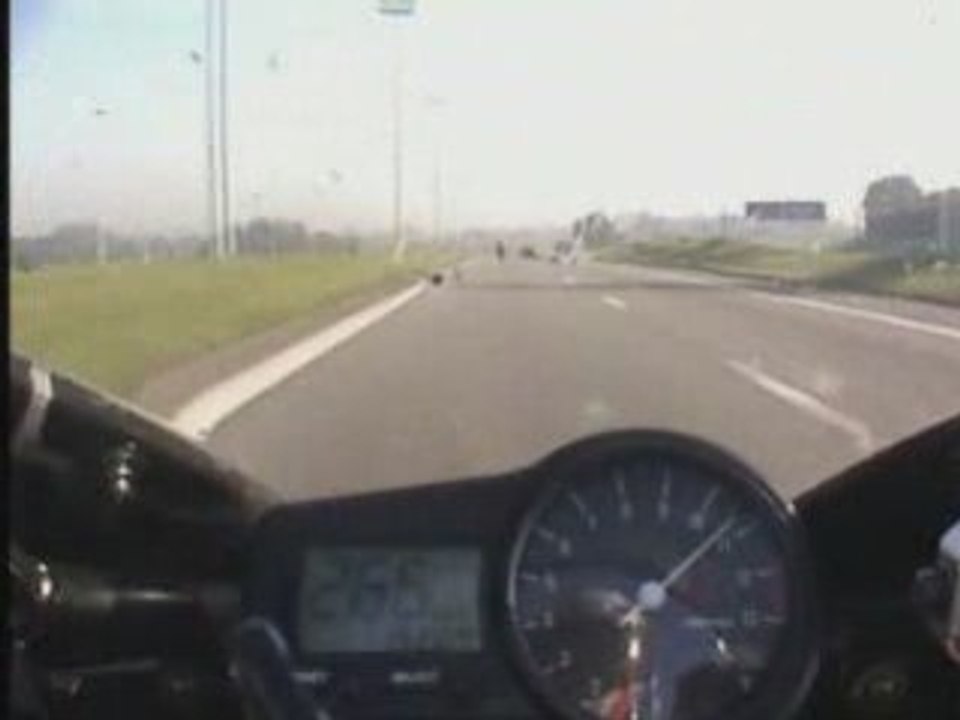 Pointe de vitesse en moto