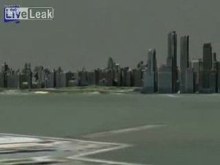 Crash airbus dans Hudson rivière à New york reconstitution