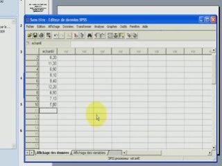 SPSS: Test de student à un échantillon