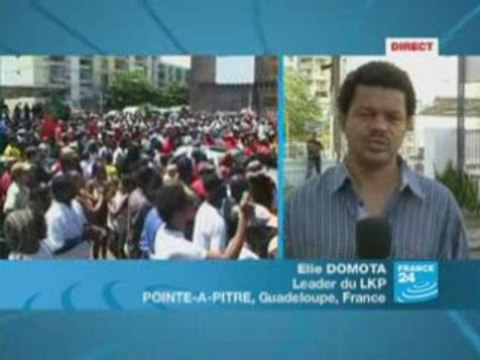 Guadeloupe: réaction d'E. Domota, leader de LKP