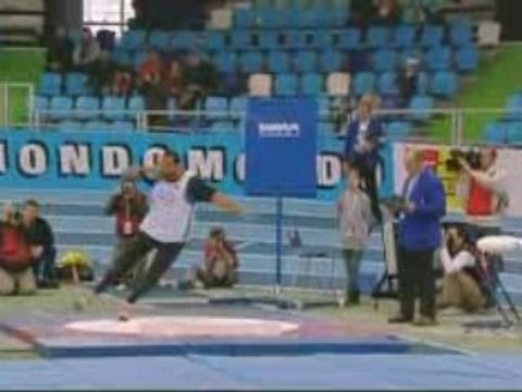 Athlé France Elites salle Lievin 2009 lancer poids homme