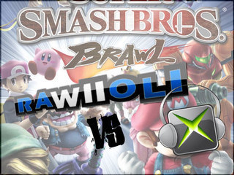 Rawiioli zockt super smash bros brawl mit xboxcast moderator