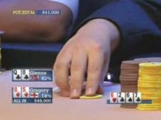 Poker EPT 3 Barcelone Glenne vs Gregory