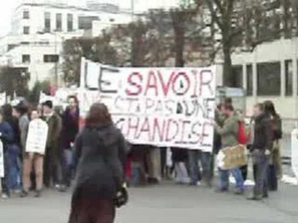 Manif universite Caen 26 fevrier 2009 selon la police