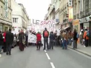 Manif universite Caen 26 fevrier 2009 slogan a la noix