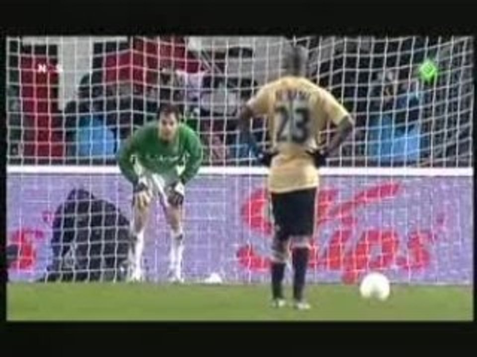 twente 0 - 1 marseille resumé de but +kelke penalty 26.02.09