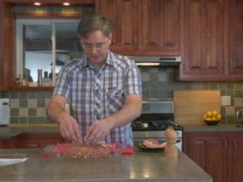 Bacon Wrapped Blue Cheese Meatloaf.