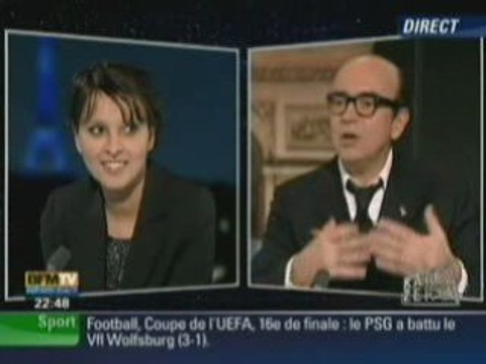 Najat Belkacem chez Karl Zéro (26/02/2009)