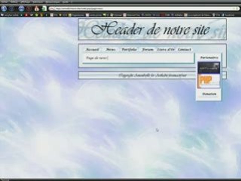 Créer son site web : Siteà page unique