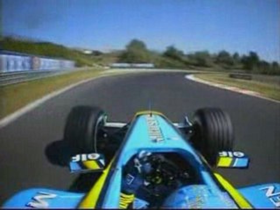 Alonso pole lap (Hongrie '03)