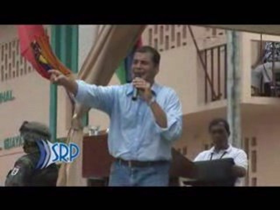 VISITA DEL PRESIDENTE RAFAEL CORREA  A LA ISLA PUN�� LISTO
