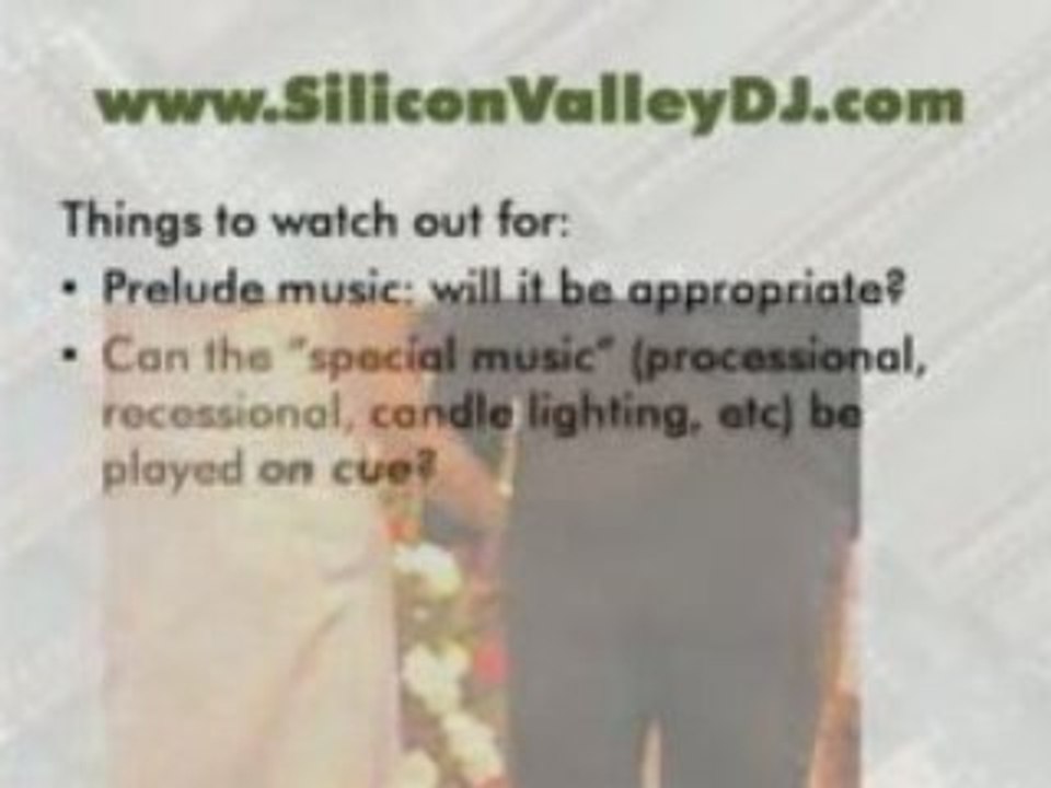 What to Expect from a Wedding DJ Part 1 from www.siliconvall