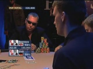 Poker EPT 3 Monte Carlo Beevers eliminated by Veit