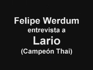 Torneo GyO - Felipe Werdum entrevista a Lario