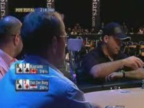 Poker EPT 3 Monte Carlo Karam outplays Van der Burg