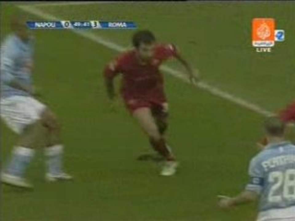 Napoli 0-3 Roma Vucinic Goal
