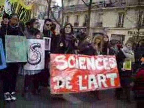 manif des universités contre la réforme de Valérie Pécresse