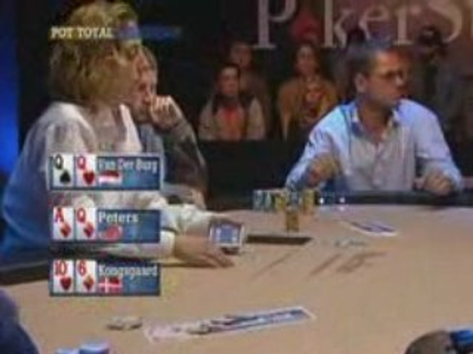Poker EPT 3 Monte Carlo Van der Burg plays QQ very strongly