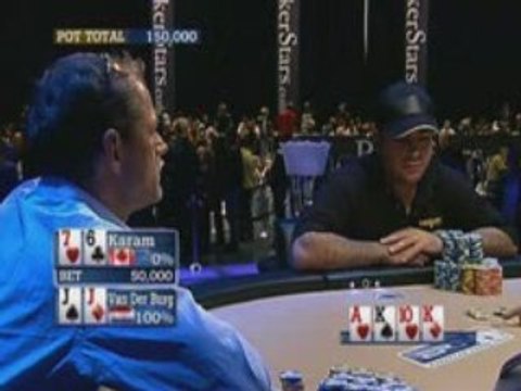 Poker EPT 3 Monte Carlo Van der Burg vs Karam