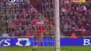 Middlesbrough 2 - 0 Liverpool Tuncay Goal 28.02.09