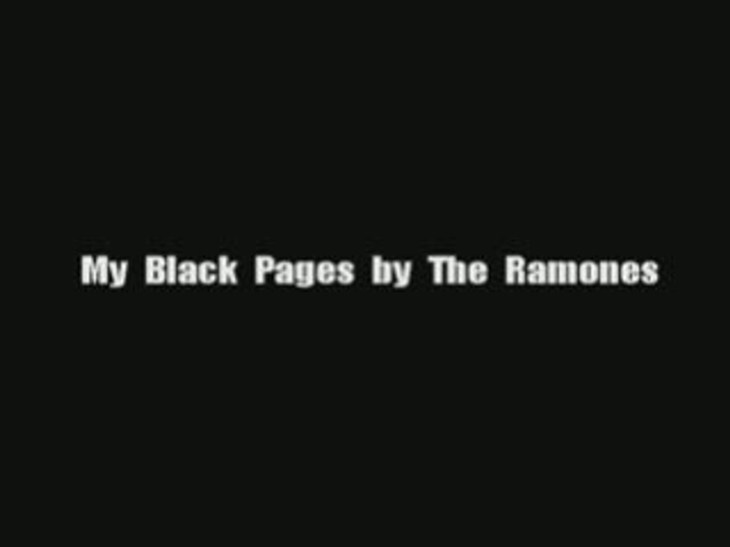 My Black Pages