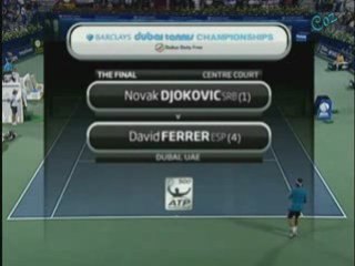 Novak Djokovic & David Ferer Dubai 2009 Final