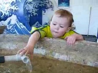 Gavin in the "Water Room"