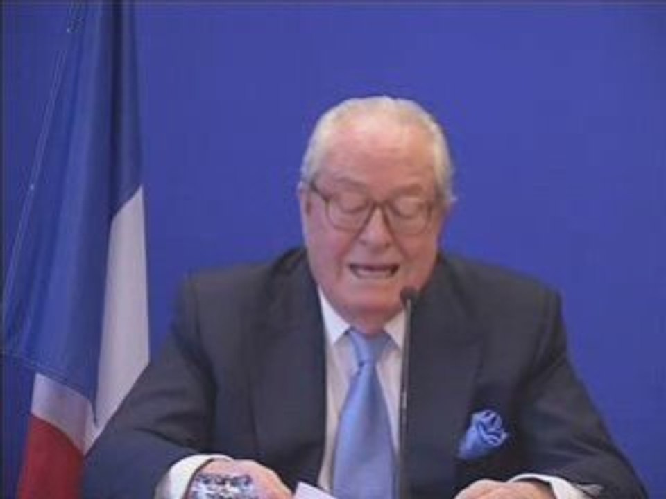 FN - Le Pen - Face à la crise économique 27/02/2009 (2)