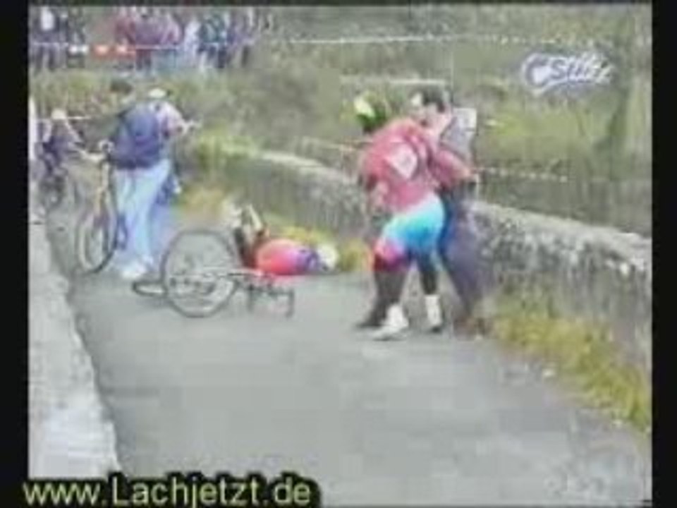 Lustiger streit - fahrrad rennen