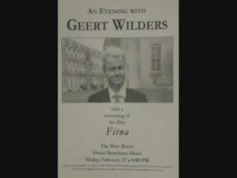 Geert Wilders and Fitna at CPAC