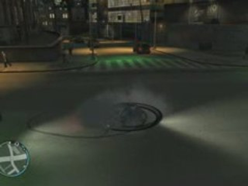 Eclaté un pneu arrière sur une moto "GTA4"