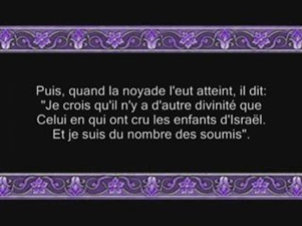 Sourate 10 Yunus ( JONAS ) versets 71 à la fin