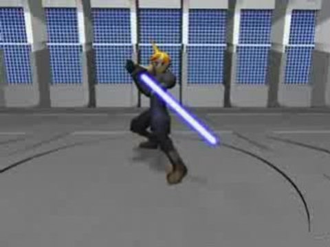 Cloud FF7 avec sabre laser (3D Studio Max)