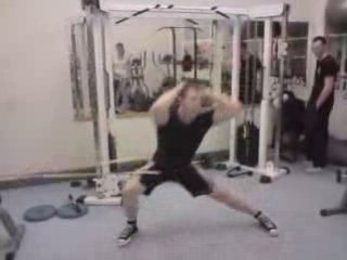 Exercise Band Side Lunge